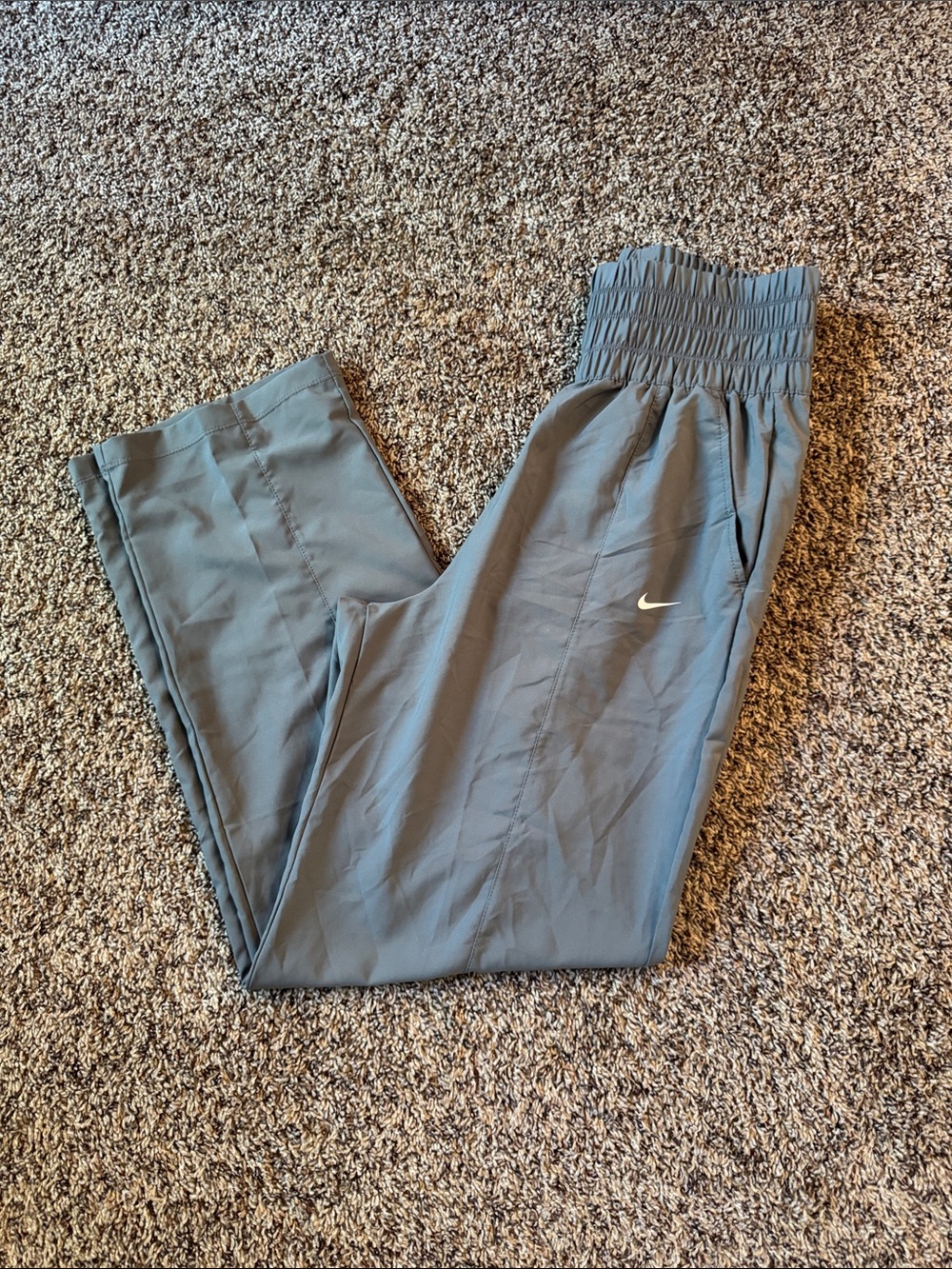 Nike One DriFit Gray Ultra High-Waisted Pants